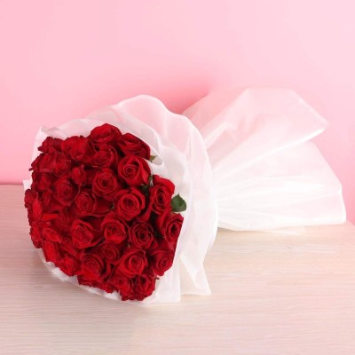 RED ROSE VALANTINO BOUQUET- 50ROSES