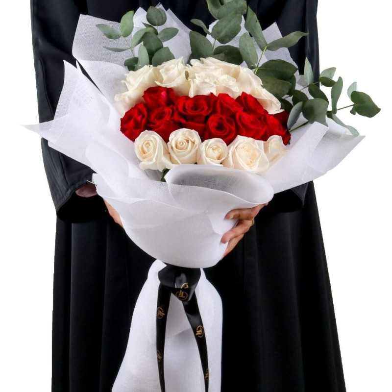 Narural rose bouquet #red rose