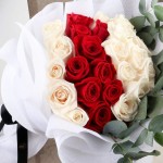 Narural rose bouquet #red rose