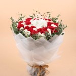 Red Rose With White Rose And Hydrangea Bouquet