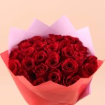 Best Wishes - 25pcs Red Rose Bouquet