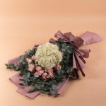 Baby Rose Reflex with Hydrangea White Bouquet