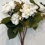 Open &amp; Close White Peony Bouquet