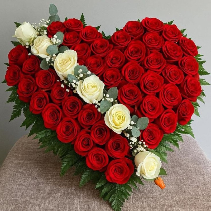 Bleeding Heart of Red Roses