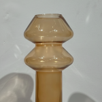 Amber Geometric Glass Vase