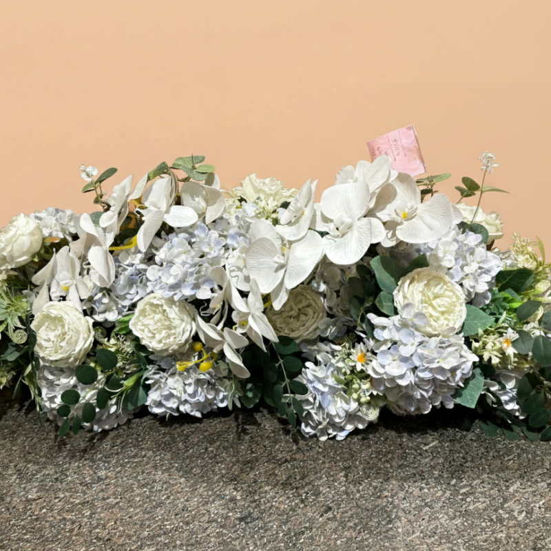 White Elegance Floral Swag