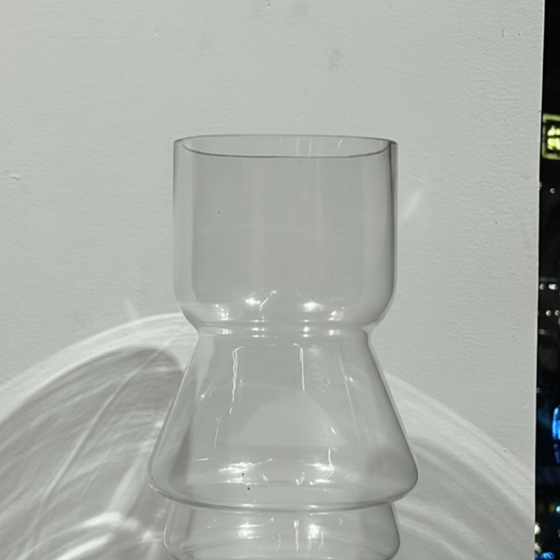 Small Clear Glass Bubble Bowl Vase