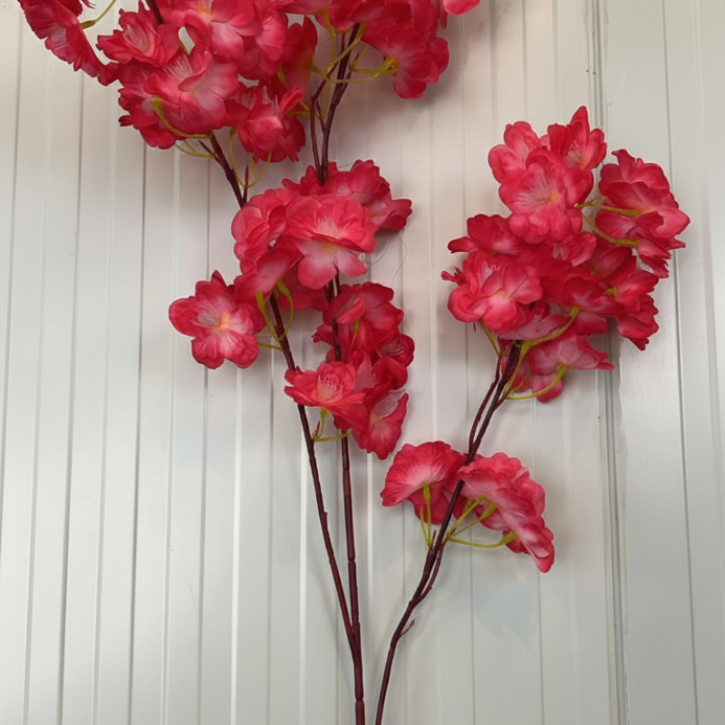 Red Cherry Blossom Spray