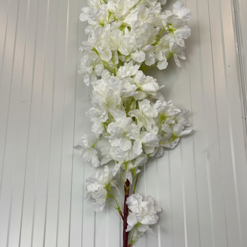 White Cherry Blossom Spray