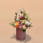 Velvet Pearl-Handle Rose Box