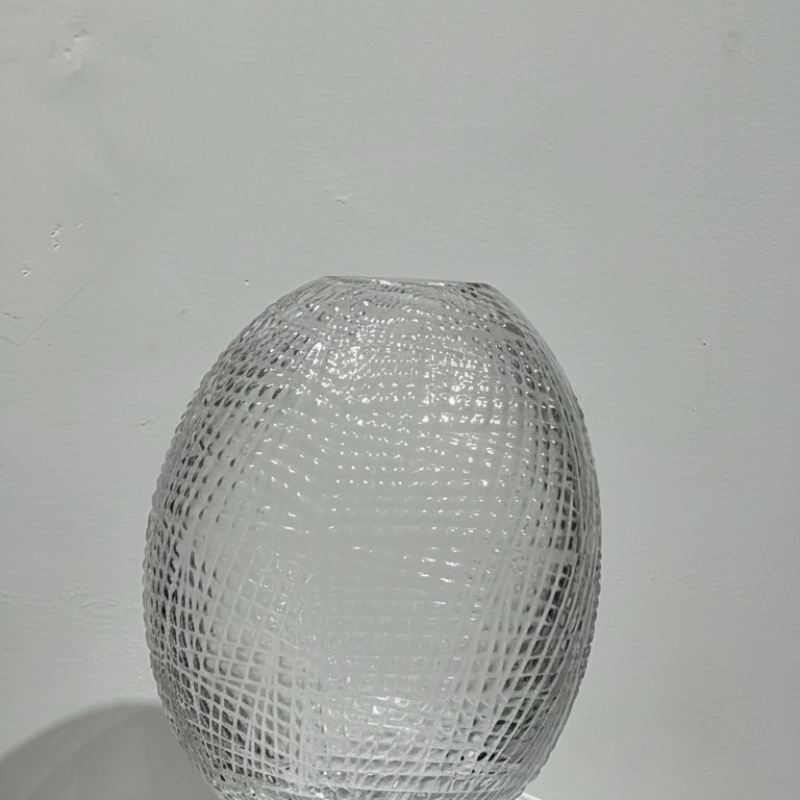 Textured Glass Vase