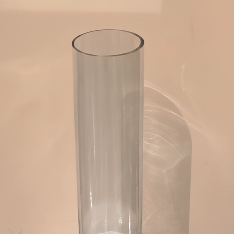 Medium Clear Glass Cylinder Vase