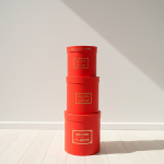 Maison des Fleurs Red Hatbox Set
