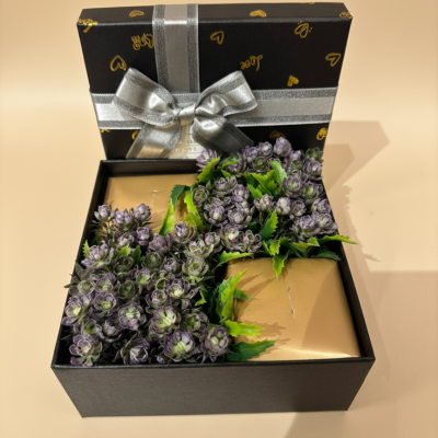 Luxury Purple Floral Gift Box