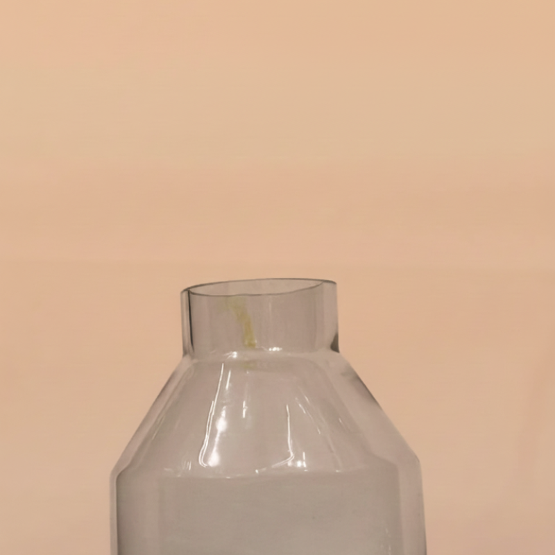 Clear Glass Tapered Bud Vase