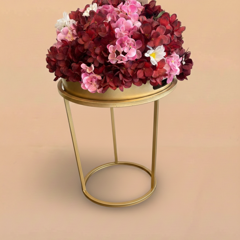 Gold Tray Side Table