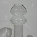 Clear Double-Bulb Glass Vase