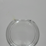 Clear Spiral Disc Vase