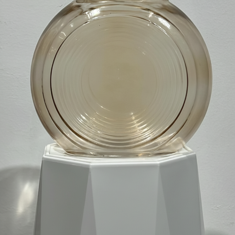 Amber Swirl Glass Vase