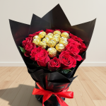 Red Roses & Ferrero Rocher Bouquet