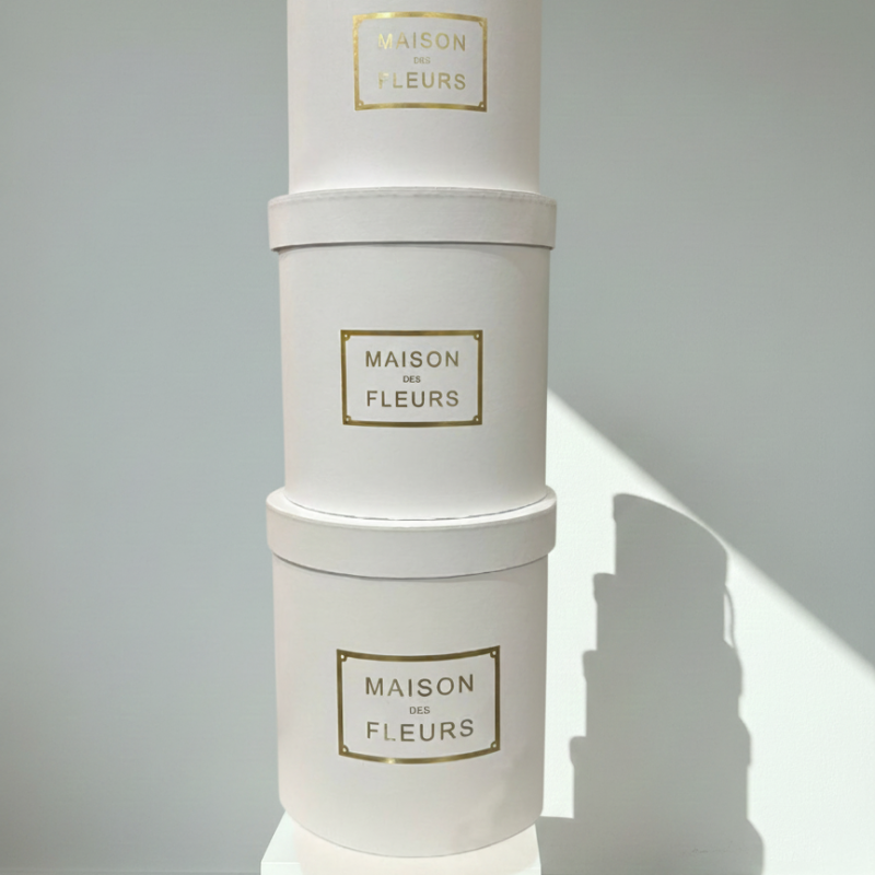 Maison des Fleurs White Hatbox Set