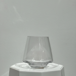 Clear Tapered Glass Vase