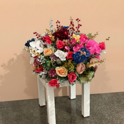 Vibrant Rainbow Floral Arrangement