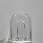 Clear Arch Cutout Glass Vase
