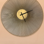 Gold Radial Wire Sunburst Wall Clock