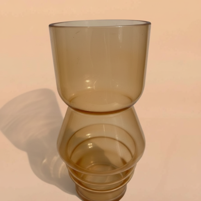 Amber Stacked Geometric Vase